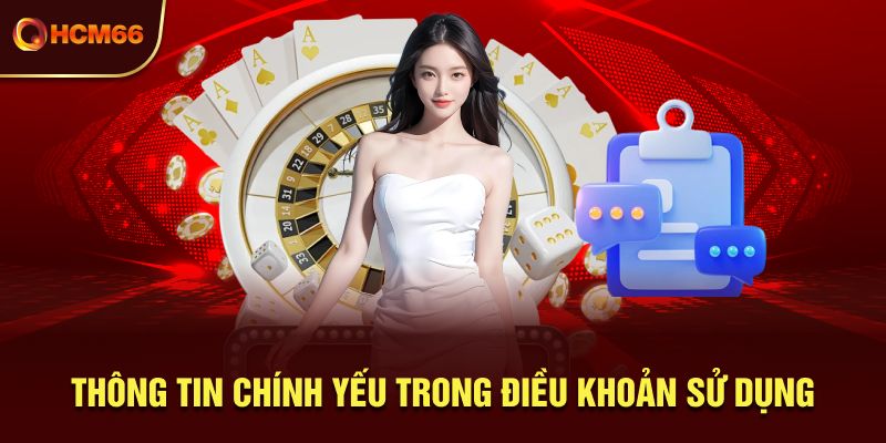Thông tin chính yếu trong điều khoản sử dụng